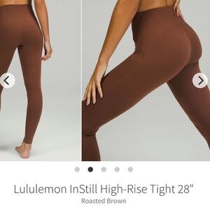 Lululemon InStill High-Rise Tight 28" Roasted Chestnut Brown 2022 Style W5ENIS 4